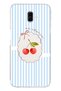 Samsung Galaxy J6 Plus Compatible Ma Cherie Cherry Pattern Transparent Phone Case