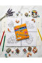 Kids Tropicolors 24-Piece Dry Crayon Set - 1 Coloring Book with Cover and Handle as a Gift - 5
