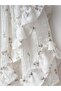 Floral Patterned Ruffled Baby Girl Dress - 3