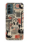Samsung Galaxy M13 / M23 Compatible Music Collage Patterned Transparent Phone Case