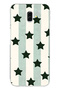 Samsung Galaxy J6 Plus Compatible Striped Star Pattern Transparent Phone Case