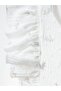 Floral Patterned Ruffled Baby Girl Dress - 4