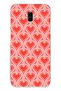 Samsung Galaxy J6 Plus Compatible Retro Heart Pattern Transparent Phone Case