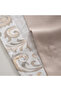 Serena Elegant Balance Double Duvet Cover Set - 100% Aegean Cotton - with Sheets - 4 Pillows Beige - 4