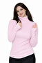 Pink Turtleneck Body Sweater with Finger Detail - 8