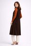 Women's Middle-Aged Patterned Comfortable Fit Flounce Stone Embroidered Combed Cotton Mother Long Vest 4323 - 2