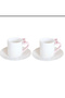 Porcelain Design Coffee Cup for 2 Persons 90 ml - 2