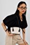 Padra gathered bucket canvas bag black