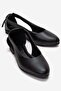 Women's Back Bow Ballerina Flats Black