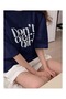 تي شيرت نسائي مطبوع عليه DONT OVER THİNK