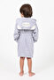 Koala Embroidered Bamboo Cotton Children's Bathrobe with Ears and Hood - 2