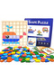 Colorful Pattern Block Puzzle Board with Cards Educational Shape Matching Game - 7