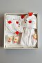 Boxed Baby Bath Gift Set with Hooded Bathrobe, Towel and Slippers, 0-2 Years Old, 100% Cotton - 3