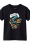 Unisex Dino Eatem Graphic Print Tshirt - 2