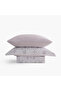 Serena Elegant Balance Double Duvet Cover Set - 100% Aegean Cotton - with Sheets - 4 Pillows Lilac - 3