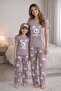 Mother Daughter Cotton Soft Short-Sleeved Summer Pajamas Set - 2