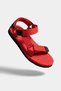 Women's Red Daily Sports Velcro Sandals Walking Lightweight Comfortable Stylish Beach Pool Sea Slippers - 6