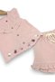 Baby Girl Summer Muslin Floral Embroidered Shorts and Blouse 6-9-12-18-24 Months Holiday Baby Set - 4