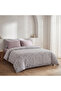 Serena Elegant Balance Double Duvet Cover Set - 100% Aegean Cotton - with Sheets - 4 Pillows Lilac