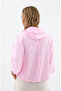 Hooded, Drawstring-Waisted, Patterned Jacket - 4