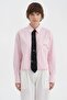 Women's Denim Fabric Tie Detailed Design Crop Shirt