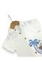 Dar Kalip! Boy's Muslin Shirt Summer Set, 2-3-4-5 Years Old Muslin Shirt and Shorts 2-Piece Set - 4
