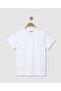 Plain White Children's T-Shirt - 100% Cotton (One Size, Two Sizes Larger Recommended) Unisex Model - 3