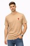 Men's Embroidered Ami Heart Detailed T-Shirt Regular Fit Cotton