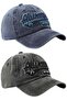 Unisex Vintage Always 75 Embroidered Adjustable Baseball Cap Hat Set of 2