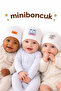 Soft Cotton Baby Beanie – with Cute Figures (Set of 3)