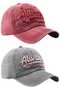 Unisex Vintage Always 75 Embroidered Adjustable Baseball Cap Hat Set of 2