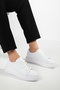Men's White Sneaker Daily Comfortable Orthopedic Sole Lace-Up Sports Shoes - 6