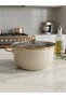 Enamel Frying Pan - Beige - 22cm