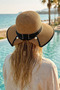 Women's Straw Hat with Pearl Detail, Comfortable to Wear, Uv Protection, Foldable - 3