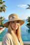 Women's Natural Straw Hat – Minimal Band Detail - 2