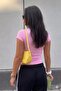 تي شيرت نسائي أساسي بأكمام قصيرة وياقة دائرية - 5