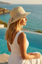 Summer Women's Straw Hat – Natural Texture, Wide Brim, Feminine Ribbon - 3