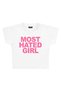 Most Hated Girl Printed Crop T-Shirt
