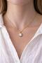 Pearlescent Gold Steel Necklace