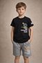 Boy's 2-Piece Set Comfortable Stylish Summer Shorts and T-Shirt Combination for Daily Use Comfortable Set