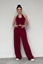 Women's Backless Button Detailed Vest Double Set - 4