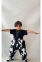Boy's Black and White Patterned Trousers - 2