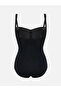 Heart Neckline Gathered Women's Swimsuit (S6) - 2