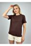 26047 100% Cotton Women's Crew Neck Stone Embroidered Oversize Combed Cotton Blouse - 2