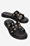 Women's Pearl Slippers Black