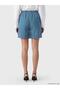 Elastic Waist Women's Jean Shorts (S6) - 4