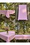 Pink and White Plaid Checkered Tablecloth, Table Cloth, Picnic Cloth - 3