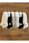 Women's Tulle Detailed Modal Seamless Comfortable Booties Socks 6-Pack - 2