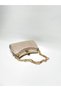 Rose Powder Color Laser Fabric Wavy Evening Dress Clutch Chain Strap Wedding Engagement Evening Bag - 4