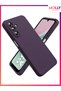 Deep Purple Liquid Inside Velvet Matte Silicone Case for Samsung Galaxy A56